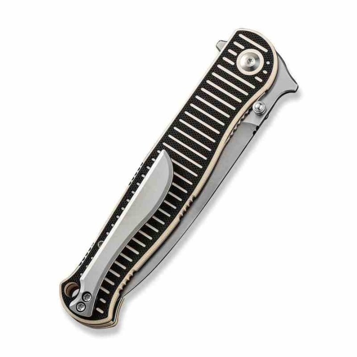 Couteau CIVIVI RS71 Dagger Ivory/Black Lame Acier Nitro-V Satin Manche G10 IKBS Linerlock Clip CIVC230251 - Livraison Gratuite