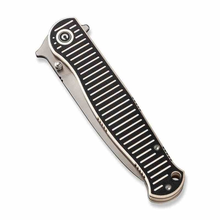 Couteau CIVIVI RS71 Dagger Ivory/Black Lame Acier Nitro-V Satin Manche G10 IKBS Linerlock Clip CIVC230251 - Livraison Gratuite