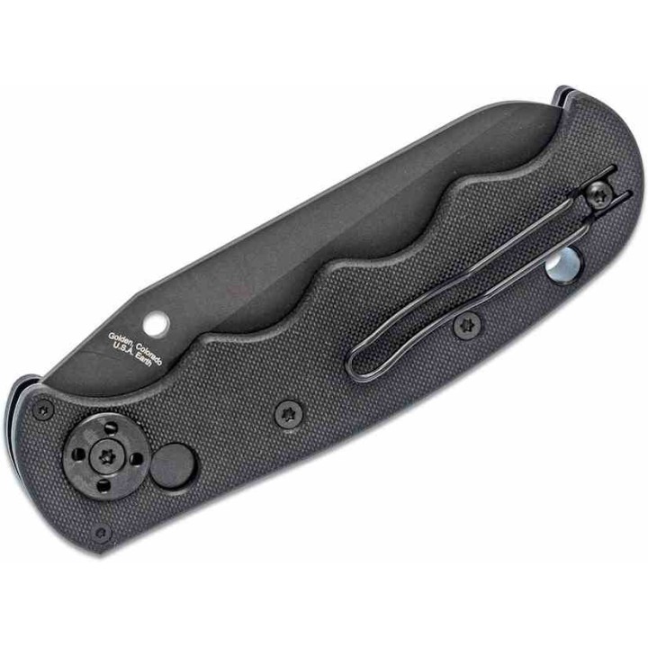Couteau Automatique Spyderco Autonomy AUTO Lame Acier H-1 Serr Manche G10 Button Lock USA SC165GSBBK - Livraison Gratuite