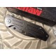 Couteau Kershaw Lifter Framelock A/O Lame Tanto Acier 3Cr13 Manche Acier Blackwash KS1302BW - Livraison Gratuite