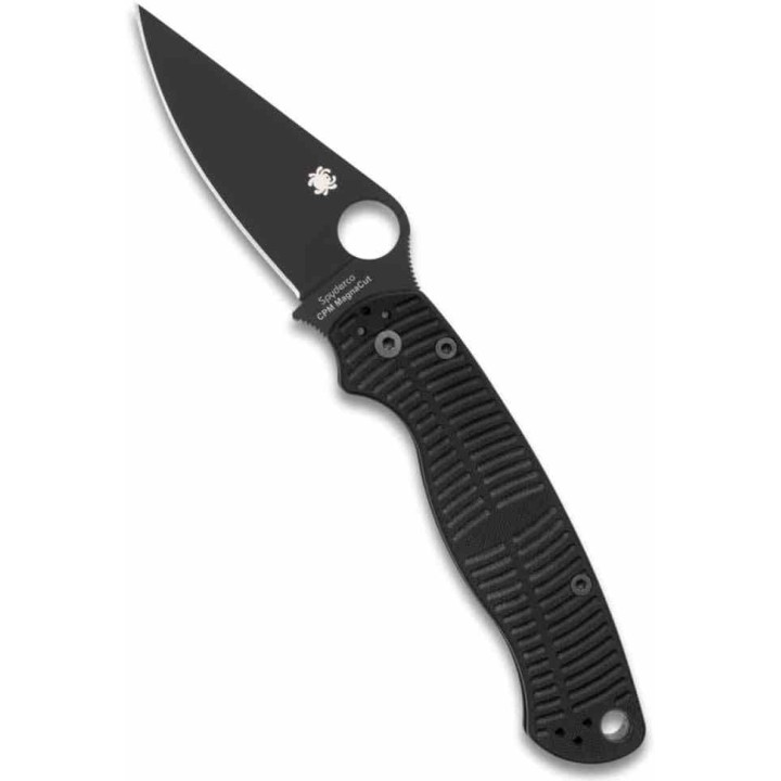 Couteau Spyderco Paramilitary 2 Salt CPM-MagnaCut Manche Black G10 Compession Lock Made USA SC81GMCBKP2 - Livraison Gratuite