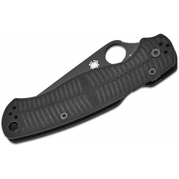 Couteau Spyderco Paramilitary 2 Salt CPM-MagnaCut Manche Black G10 Compession Lock Made USA SC81GMCBKP2 - Livraison Gratuite