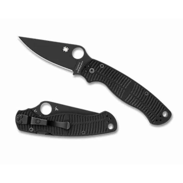 Couteau Spyderco Paramilitary 2 Salt CPM-MagnaCut Manche Black G10 Compession Lock Made USA SC81GMCBKP2 - Livraison Gratuite