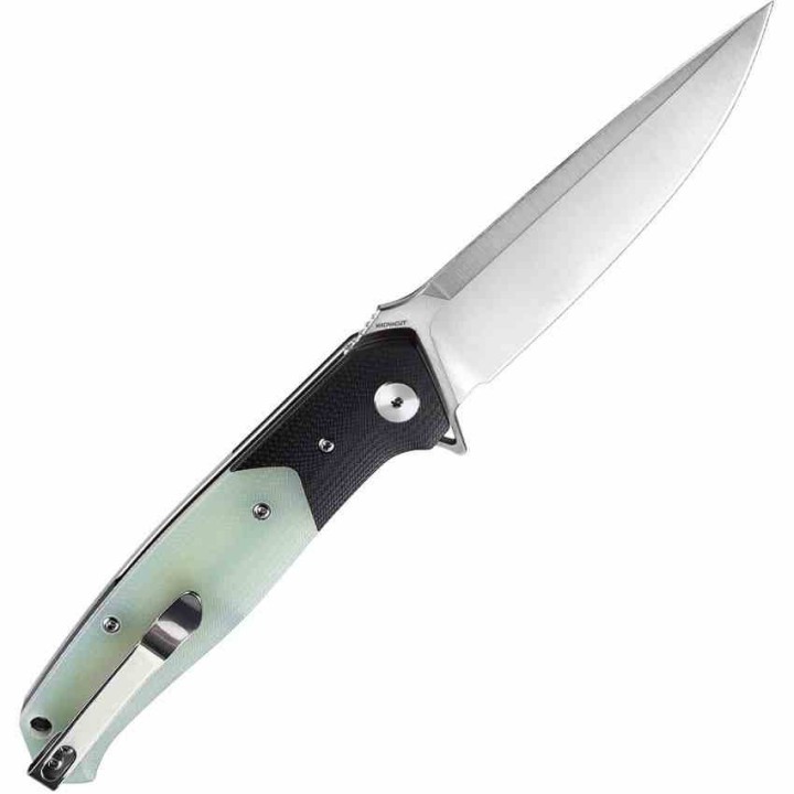 Couteau Bestech Swordfish Jade/Black Lame Acier CPM-MagnaCut Manche G10 IKBS Linerlock Clip BTKG03L - Livraison Gratuite