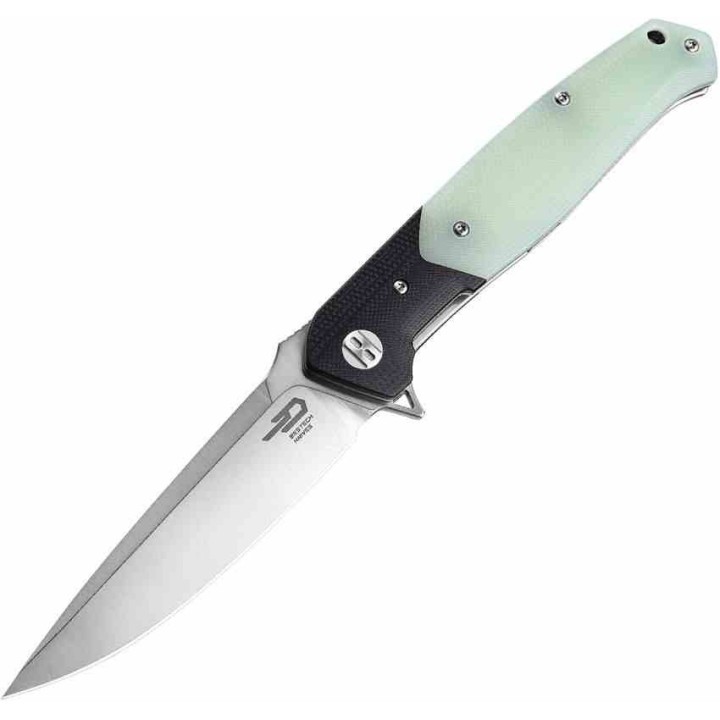 Couteau Bestech Swordfish Jade/Black Lame Acier CPM-MagnaCut Manche G10 IKBS Linerlock Clip BTKG03L - Livraison Gratuite