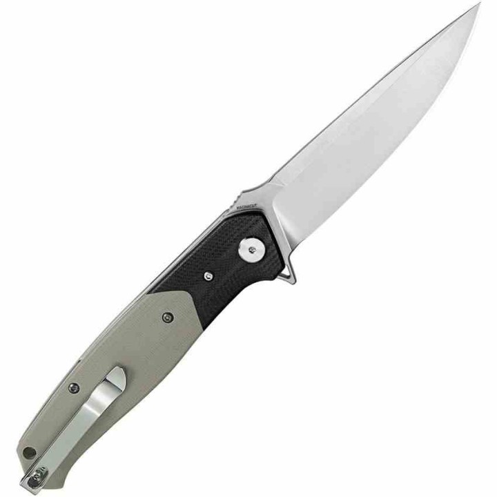 Couteau Bestech Swordfish Beige/black Lame Acier CPM-MagnaCut Manche G10 IKBS Linerlock Clip BTKG03K - Livraison Gratuite