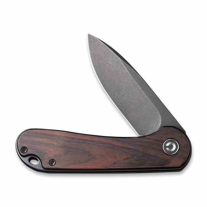 Couteau CIVIVI Elementum Ebony Manche Bois Lame Acier D2 Blk IKBS Linerlock CLip CIVC907W - Livraison Gratuite