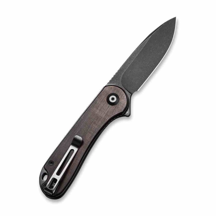 Couteau CIVIVI Elementum Ebony Manche Bois Lame Acier D2 Blk IKBS Linerlock CLip CIVC907W - Livraison Gratuite