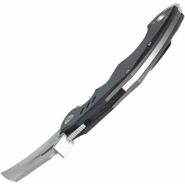 Couteau Kubey Wrath Karambit Black Manche G10 Lame Acier 14C28N Blade IKBS Linerlock Clip KUB261A - Livraison Gratuite
