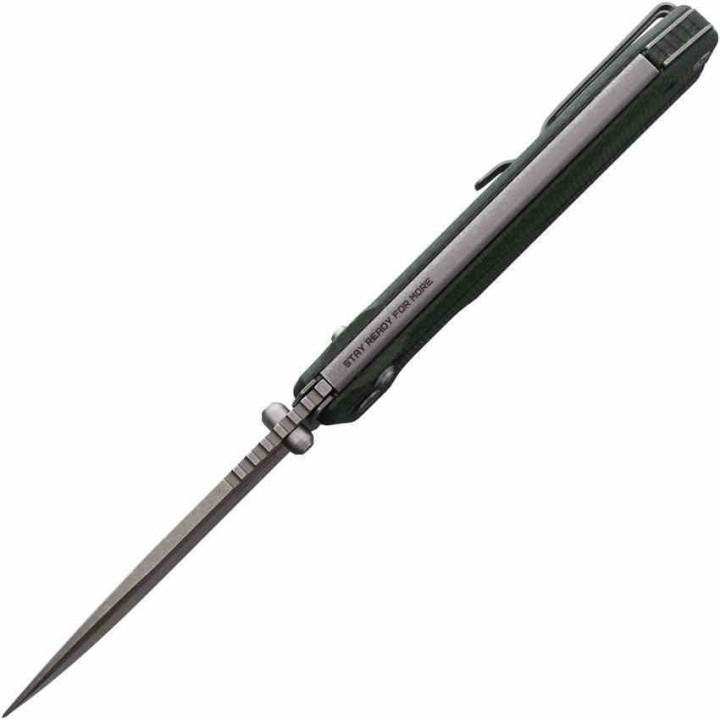 Couteau SRM Rubik Green Manche Micarta Lame Acier 14C28N Ambi Lock Clip SRM7228BMG - Livraison Gratuite