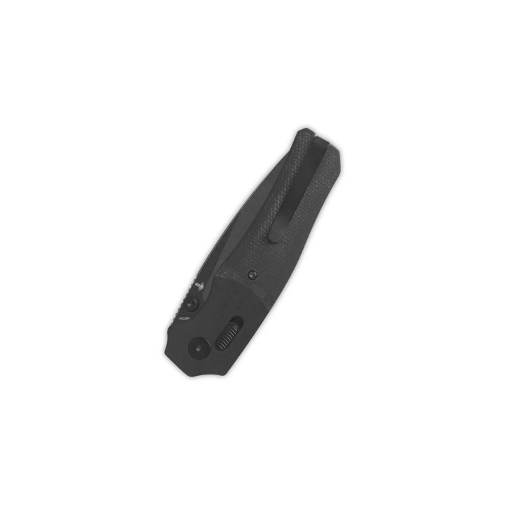 Couteau QSP Vault Black Manche Micarta/Alu Lame Acier 14C28N BLK IKBS Crossbar Lock Clip QS157A2 - Livraison Gratuite