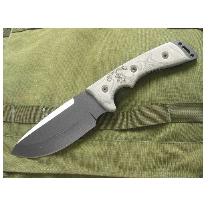 TPOC01 TOPS OUTPOST COMMAND BLACK BLADE - Couteau de Combat TOPS KNIVES - Made in USA