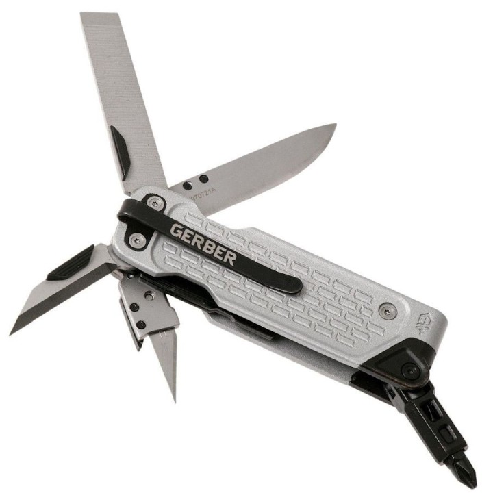 Outil Gerber Lockdown Drive Multi-Fonctions Lame Tournevis Manche Aluminum Silver G1591 - Livraison Gratuite
