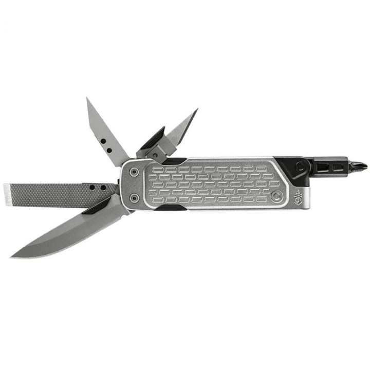 Outil Gerber Lockdown Drive Multi-Fonctions Lame Tournevis Manche Aluminum Silver G1591 - Livraison Gratuite