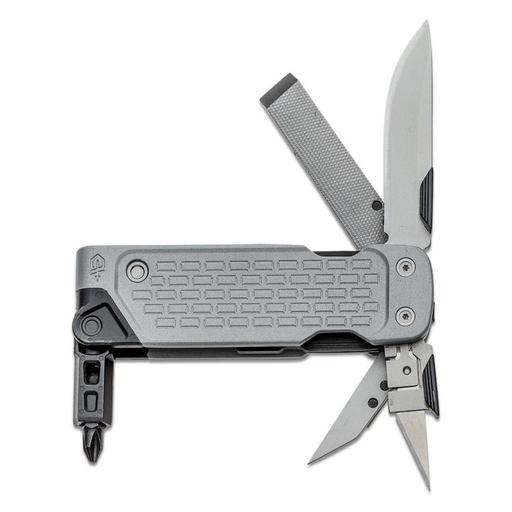 Outil Gerber Lockdown Drive Multi-Fonctions Lame Tournevis Manche Aluminum Silver G1591 - Livraison Gratuite