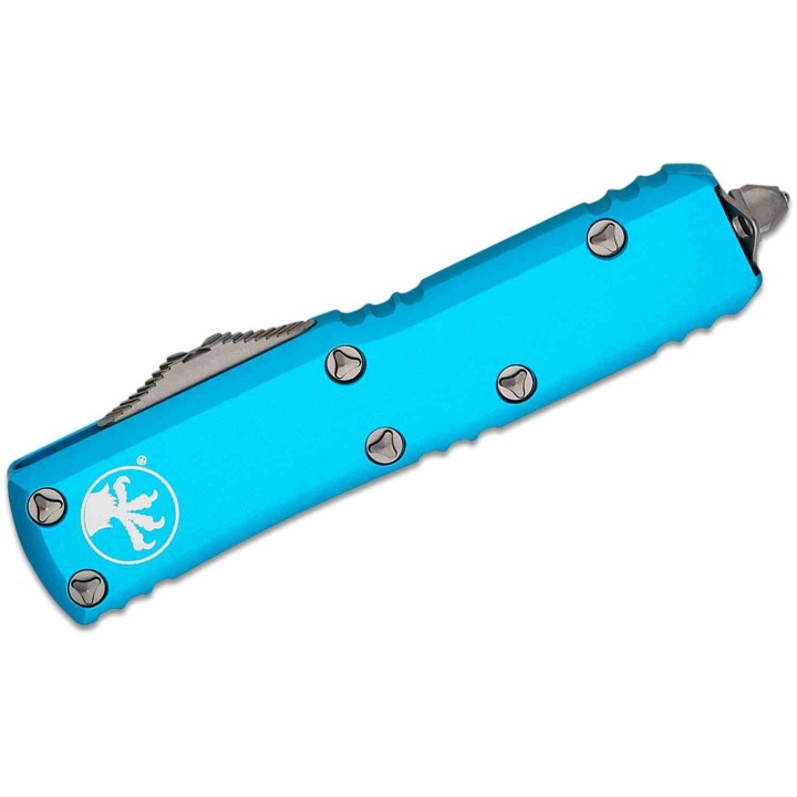 Couteau Microtech 232-5TQ UTX-85 AUTO OTF Lame Dague Serr Acier Premium Manche Turquoise USA MCT2325TQ - Livraison Gratuite