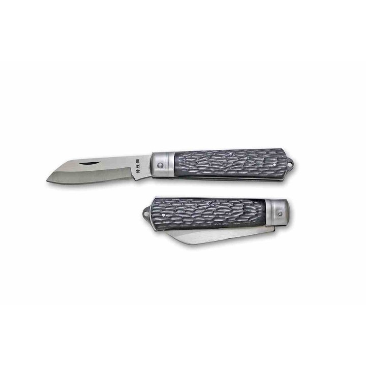 Couteau Kanetsune Slip Joint Craft Knife Lame Acier Carbone SK-4 Manche Plastique Made Japan KT404 - Livraison Gratuite