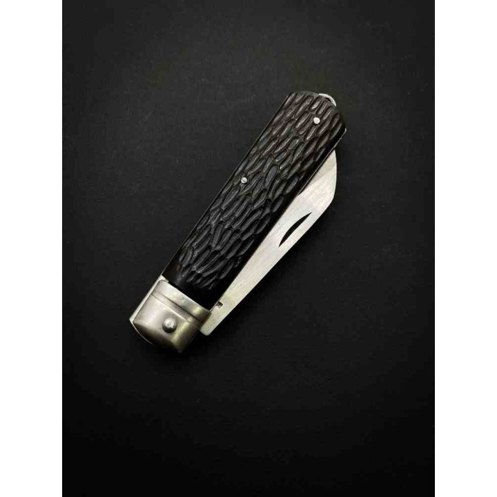 Couteau Kanetsune Slip Joint Craft Knife Lame Acier Carbone SK-4 Manche Plastique Made Japan KT404 - Livraison Gratuite