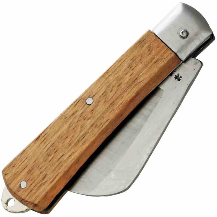 Couteau Kanetsune Slip Joint Hawkbill Lame Acier Carbone SK-4 Manche Bois Made Japan KT406 - Livraison Gratuite