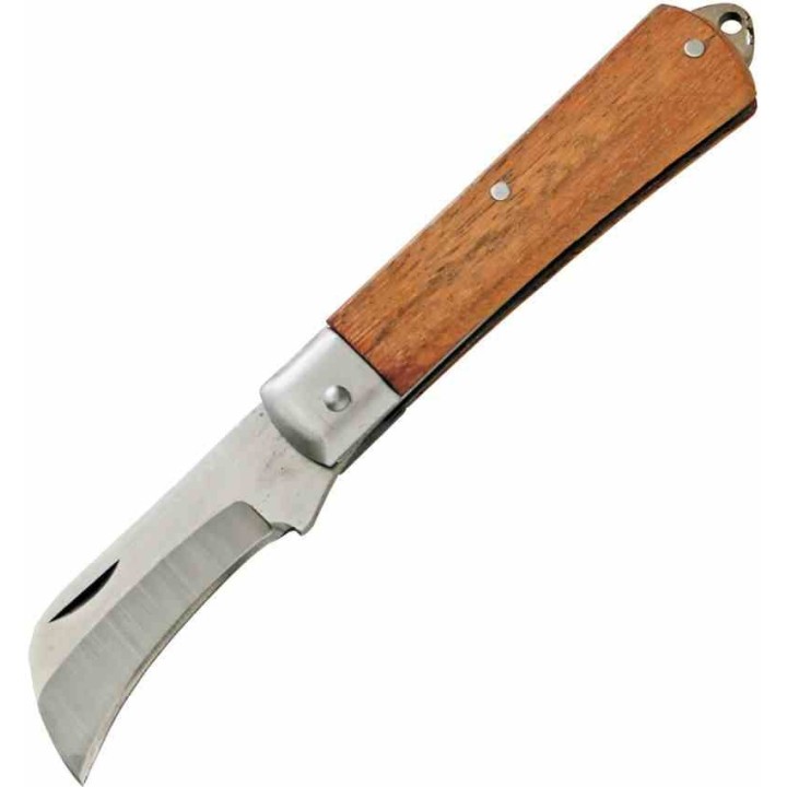 Couteau Kanetsune Slip Joint Hawkbill Lame Acier Carbone SK-4 Manche Bois Made Japan KT406 - Livraison Gratuite