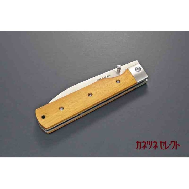 Couteau Kanetsune Gaku Style Manche Bois Lame Acier 440 Linerlock KCGA001 - Livraison Gratuite