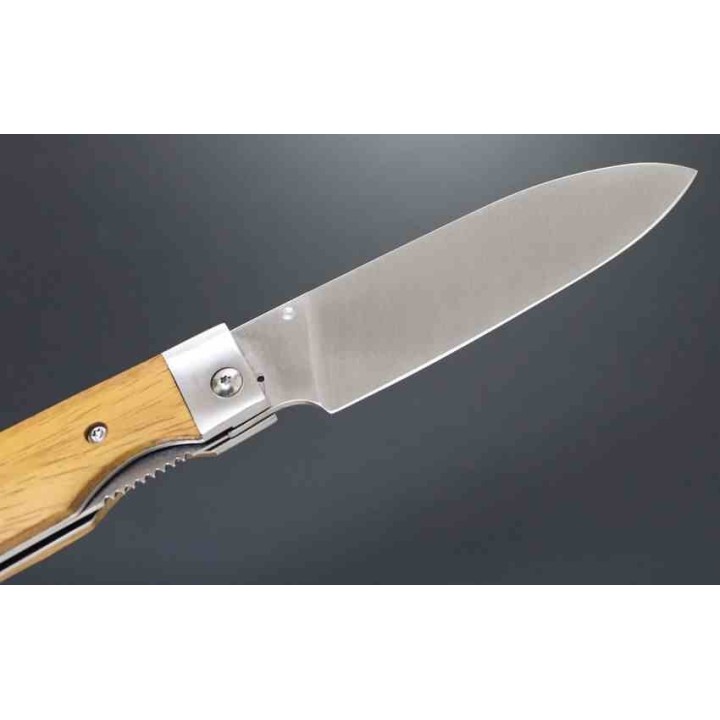 Couteau Kanetsune Gaku Style Manche Bois Lame Acier 440 Linerlock KCGA001 - Livraison Gratuite