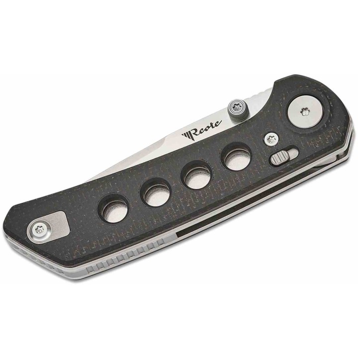 Couteau Reate Knives PL-XT Black Manche Micarta Lame Acier Nitro-V SW IKBS Pivot Lock Clip REA128 - Livraison Gratuite