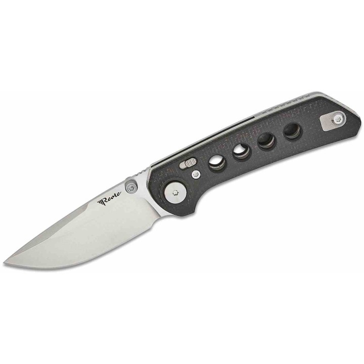 Couteau Reate Knives PL-XT Black Manche Micarta Lame Acier Nitro-V SW IKBS Pivot Lock Clip REA128 - Livraison Gratuite