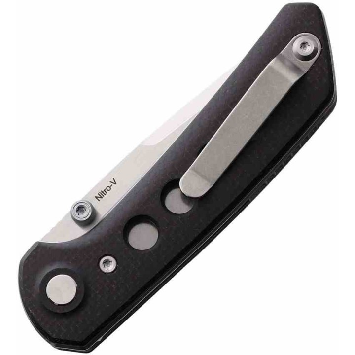 Couteau Reate Knives PL-XT Black Manche Micarta Lame Acier Nitro-V SW IKBS Pivot Lock Clip REA128 - Livraison Gratuite