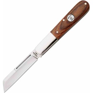 Couteau Bear & Son Heritage Large Barlow Manche Noyer Lame Acier Carbone 1095 Slip Joint Made USA BCC2180 - Livraison Gratuite