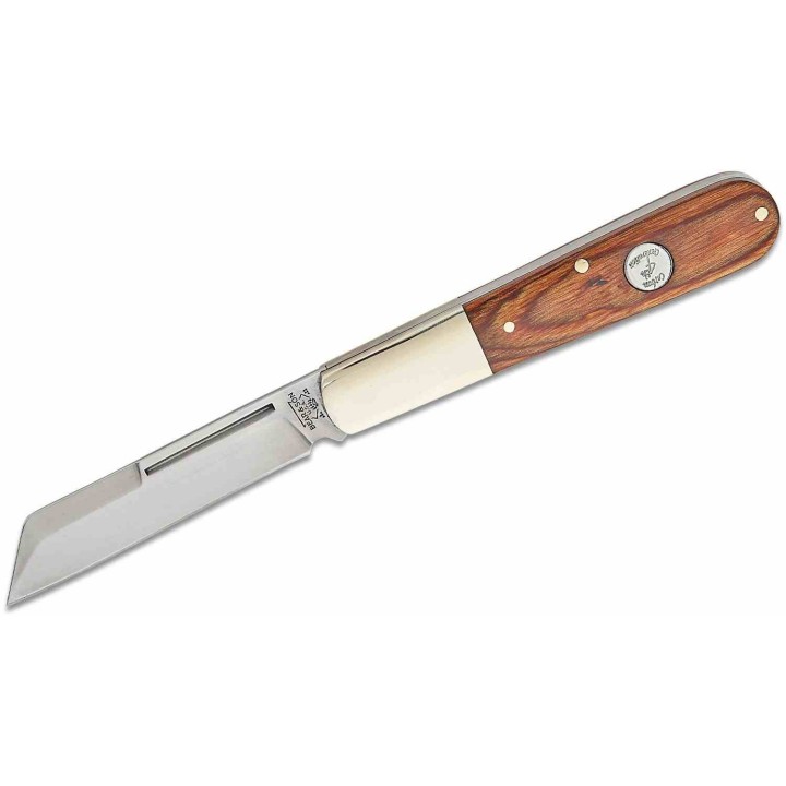 Couteau Bear & Son Heritage Large Barlow Manche Noyer Lame Acier Carbone 1095 Slip Joint Made USA BCC2180 - Livraison Gratuite