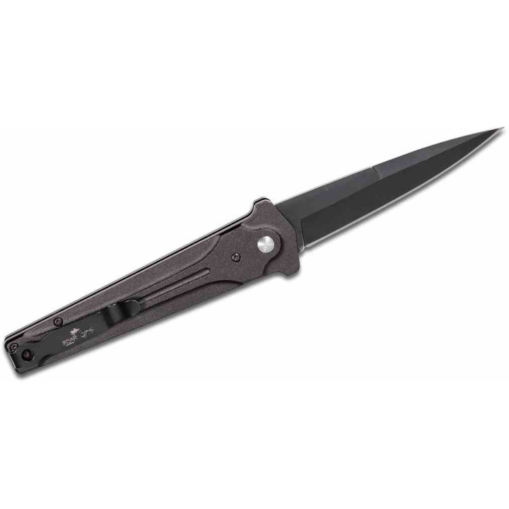 Couteau Automatique Bear & Son Auto Bold Action III Lame Acier 14C28N BLK Manche Alu Made USA BCAC350AIBKB - Livraison Gratuite