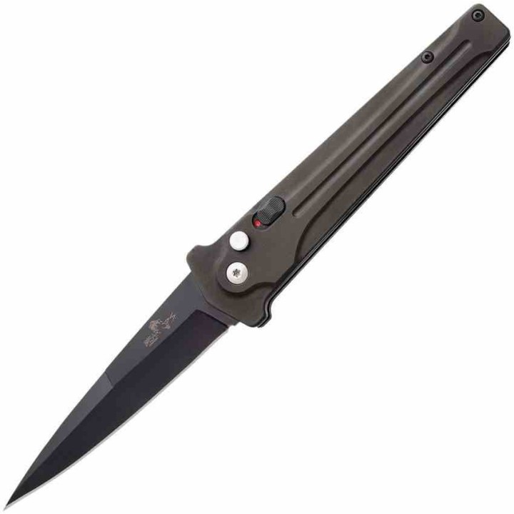 Couteau Automatique Bear & Son Auto Bold Action III Lame Acier 14C28N BLK Manche Alu Made USA BCAC350AIBKB - Livraison Gratuite