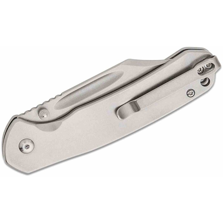 Couteau CJRB Pyrite Bowie Manche Acier Lame Acier AR-RPM9 IKBS Button Lock Clip J1942ST - Livraison Gratuite