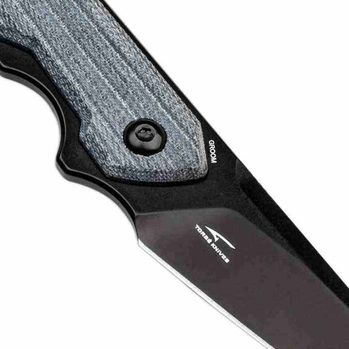 Couteau Kizer Cutlery Groom Blue Denim Lame Acier D2 Manche Micarta Etui Kydex KI1060A1 - Livraison Gratuite