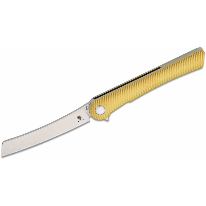 Couteau Kizer Mercury Bronze Manche Titane Lame Acier S35VN Sheepsfoot IKBS Framelock KI3645A1 - Livraison Gratuite
