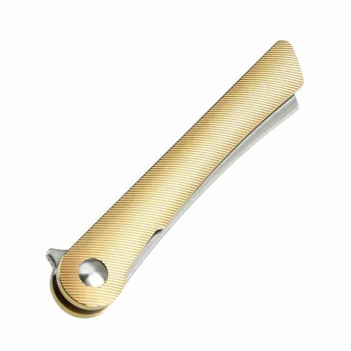 Couteau Kizer Mercury Bronze Manche Titane Lame Acier S35VN Sheepsfoot IKBS Framelock KI3645A1 - Livraison Gratuite