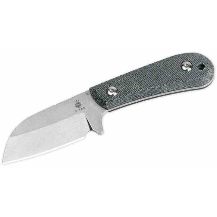 Couteau Kizer Deckhand Stonewash Lame Sheepsfoot Acier D2 Manche Micarta Etui Kydex KI1062A1 - Livraison Gratuite