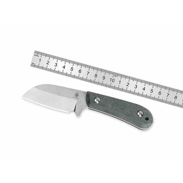 Couteau Kizer Deckhand Stonewash Lame Sheepsfoot Acier D2 Manche Micarta Etui Kydex KI1062A1 - Livraison Gratuite