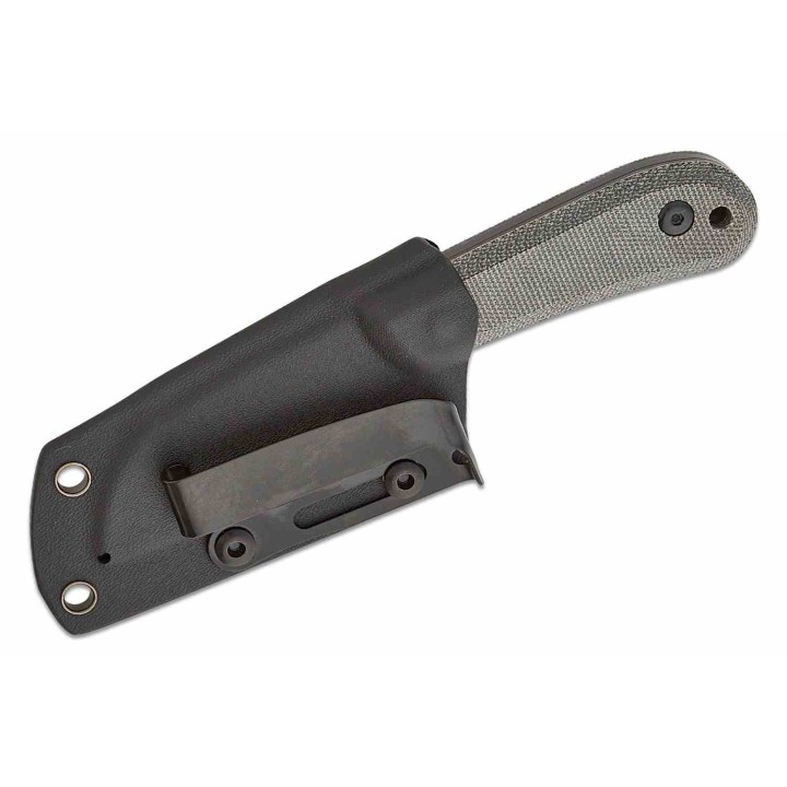 Couteau Kizer Deckhand Blackwash Lame Sheepsfoot Acier D2 Manche Micarta Etui Kydex KI1062A2 - Livraison Gratuite