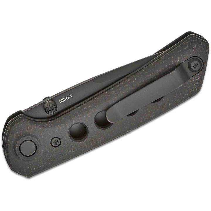 Couteau Reate Knives PL-XT Black Manche Micarta Lame Acier Nitro-V BLK IKBS Pivot Lock Clip REA129 - Livraison Gratuite