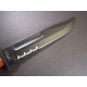 Couteau Ka Bar USMC Fighting Knife Acier Carbone 1095 Serrated Manche Cuir Etui Kydex Made In USA KA5018 - Livraison Gratuite