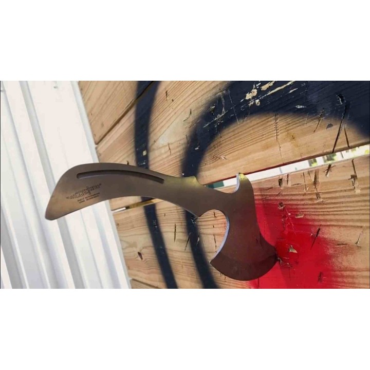 Set de 3 Haches de Lancer Hibben Master Throwing Axe Acier 3Cr13 Etui Nylon GH5117 - Livraison Gratuite