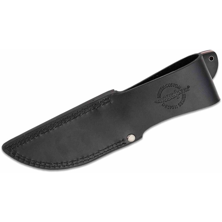 Couteau Gil Hibben Pro Hunter Satin Lame Drop Point Acier 5Cr15 Manche Bois Etui Cuir GH5124 - Livraison Gratuite