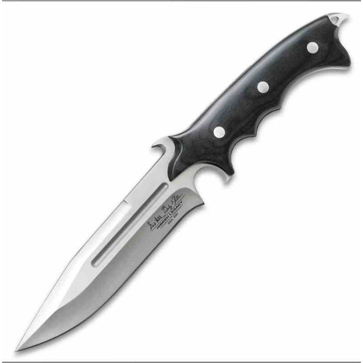 Bowie Couteau Hibben Legacy Bowie Acier 7Cr17 Manche Micarta Etui Cuir GH5027 - Livraison Gratuite
