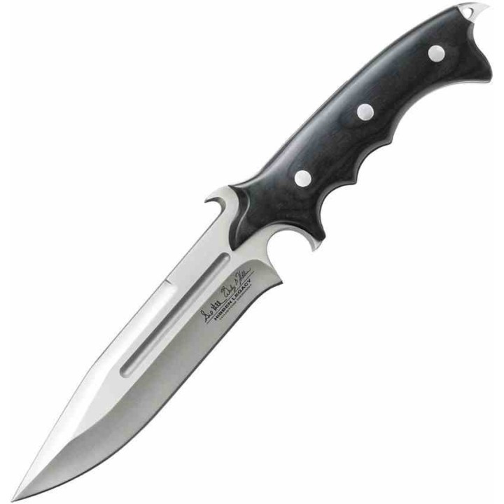 Bowie Couteau Hibben Legacy Bowie Acier 7Cr17 Manche Micarta Etui Cuir GH5027 - Livraison Gratuite