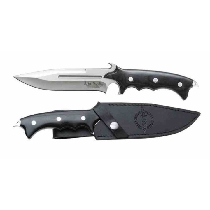 Bowie Couteau Hibben Legacy Bowie Acier 7Cr17 Manche Micarta Etui Cuir GH5027 - Livraison Gratuite