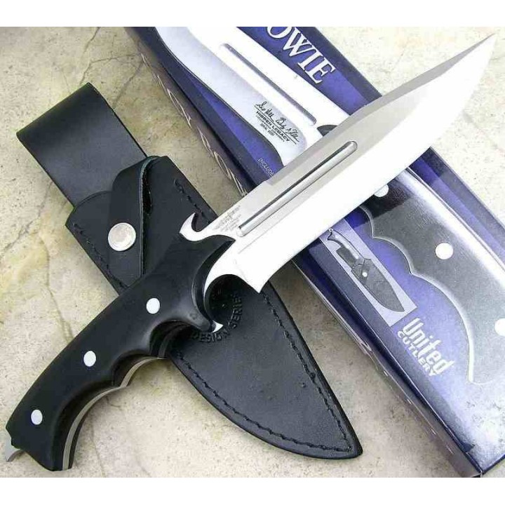 Bowie Couteau Hibben Legacy Bowie Acier 7Cr17 Manche Micarta Etui Cuir GH5027 - Livraison Gratuite
