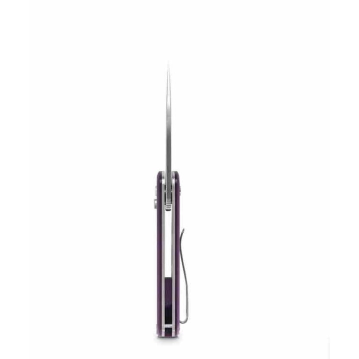Couteau Vosteed Corgi Pup Purple Manche G10 Lame Acier CPM-S35VN Satin Trek Lock IKBS Clip VOSA0724 - Livraison Gratuite