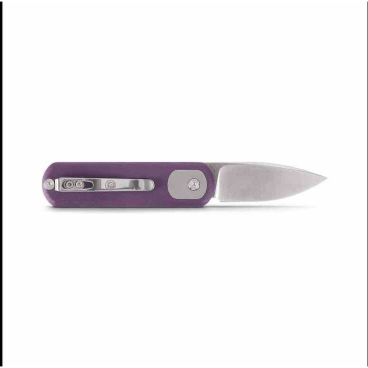Couteau Vosteed Corgi Pup Purple Manche G10 Lame Acier CPM-S35VN Satin Trek Lock IKBS Clip VOSA0724 - Livraison Gratuite